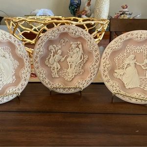 Set of three Shakespearean Lovers Limited Edition Collectible Plates 1989
